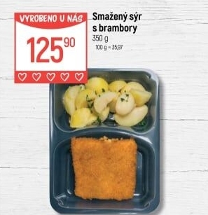 Smažený sýr s bramborem Globus