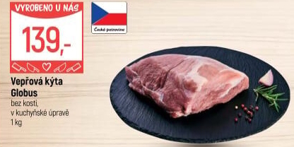 Vepřová kýta bez kosti Globus