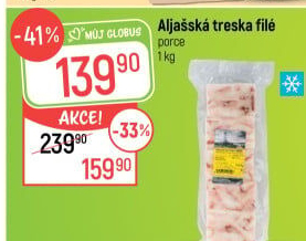 Aljašská treska filé mražená