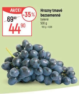 Hrozny tmavé bezsemenné