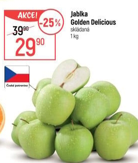 Jablka Golden Delicious