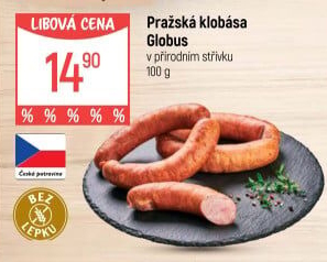Pražská klobása Globus