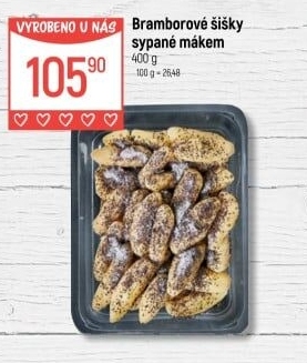 Šišky bramborové s mákem Globus