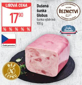 Šunka dušená výběrová Globus