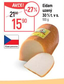 Sýr Eidam uzený 30% Lacrum