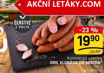 Klobásy od mistra Láďa Grileman Kostelecké uzeniny