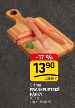 Párky frankfurtské Sláma