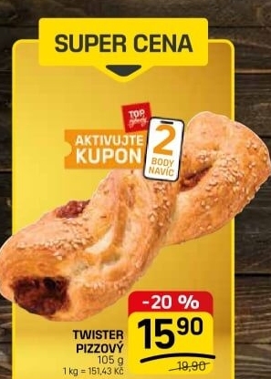 Pečivo Twister
