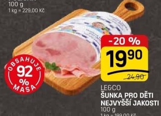 Šunka dětská nejvyšší jakosti LE&amp