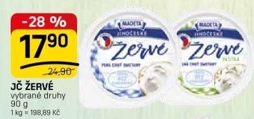 Žervé Jihočeské Madeta