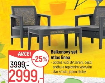 Balkonový set Atlas linea