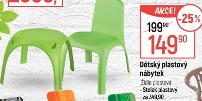 Dětská plastová židle