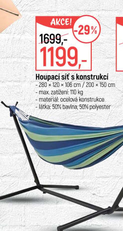 Houpací síť se stojanem