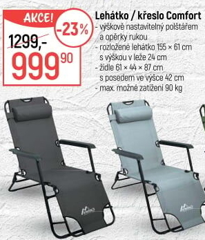 Kempingové lehátko Cattara