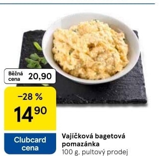 Bagetová vajíčková pomazánka