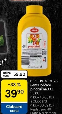 Hořčice plnotučná Senf