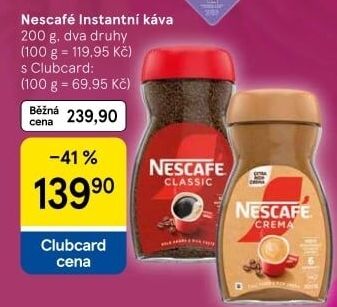 Instantní kávy Nescafé