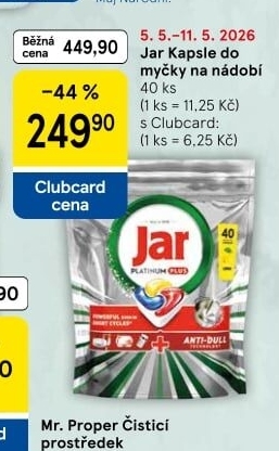 Kapsle do myčky Jar