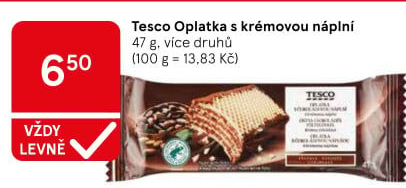 Oplatka Tesco