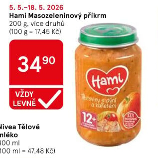 Příkrm masozeleninový Hami