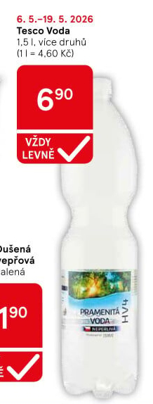 Přírodní voda Tesco