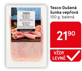Šunka vepřová dušená Tesco