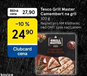 Sýr Camembert na gril Grill Master Tesco