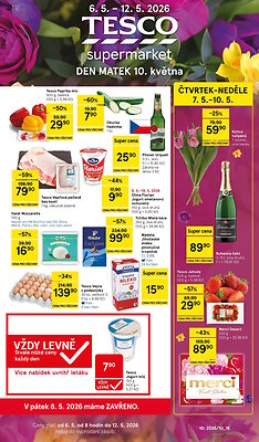akční leták Tesco 6.5.2026-12.5.2026