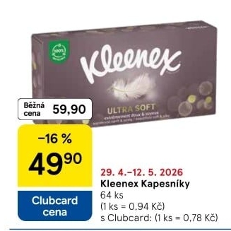 Kapesníčky papírové Kleenex - box