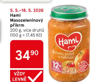 Příkrm masozeleninový Hami