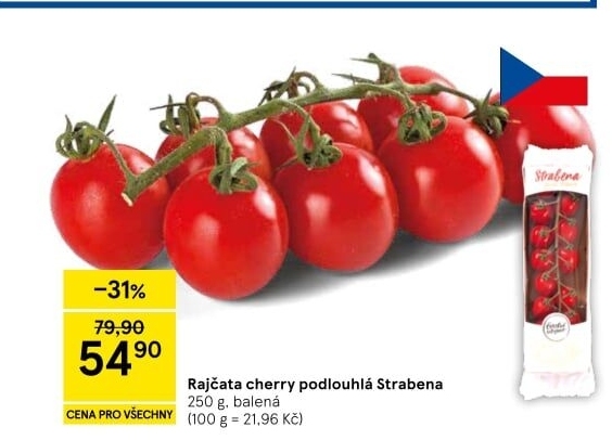 Rajčata cherry keříková Čerstvě utrženo