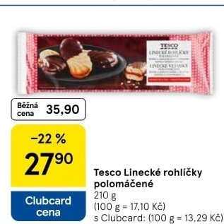 Rohlíčky linecké Tesco