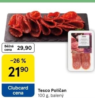 Salám Poličan Tesco