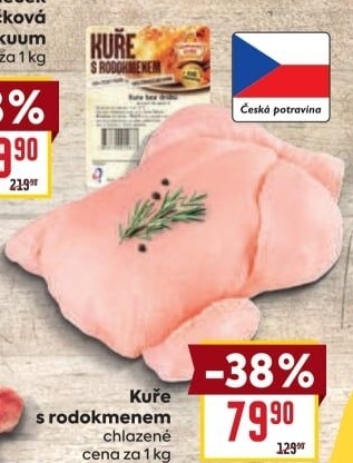 Kuře s rodokmenem Vodňanské kuře