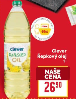 Řepkový olej Clever