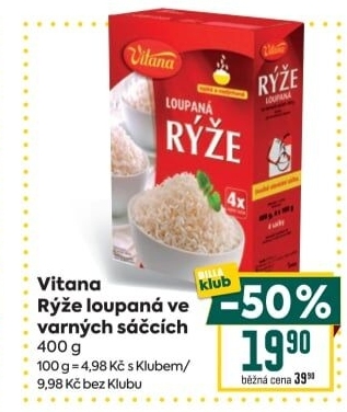 Rýže parboiled Vitana
