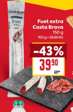Salám Fuet extra Costa Brava