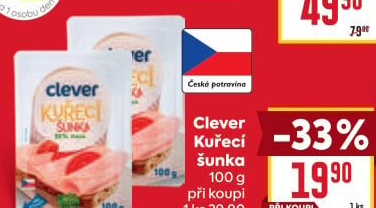 Šunka kuřecí Clever