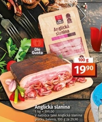 Anglická slanina Dle Gusta