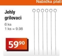 Jehlice na grilování