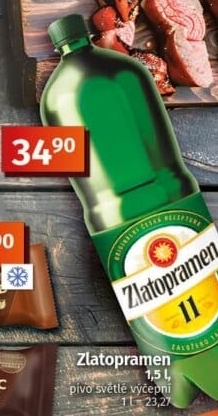 Pivo světlý ležák 11° Zlatopramen