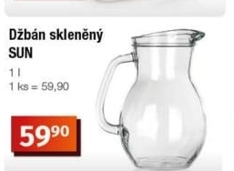 Skleněný džbán