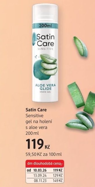 Gel na holení dámský Satin Care Gillette
