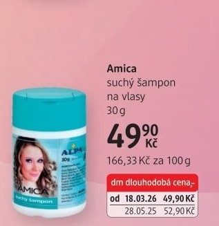 Šampon suchý Amica Alpa