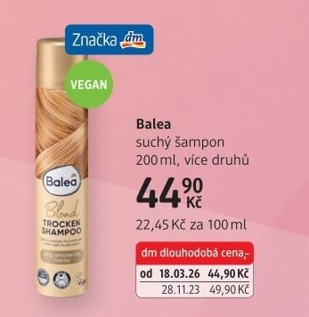 Šampon suchý Balea