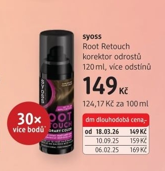 Sprej na odrosty Root Retoucher Syoss