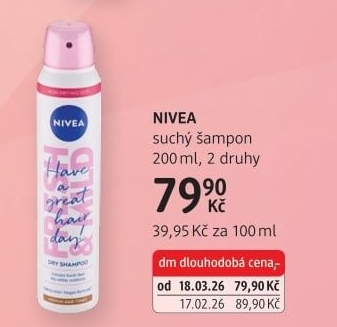 Suchý šampon Nivea