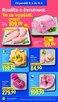 akční leták Lidl 11.5.2026-13.5.2026