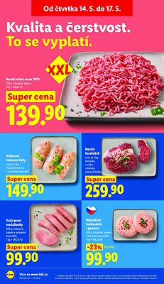 akční leták Lidl 14.5.2026-17.5.2026