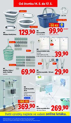 akční leták Lidl 14.5.2026-17.5.2026